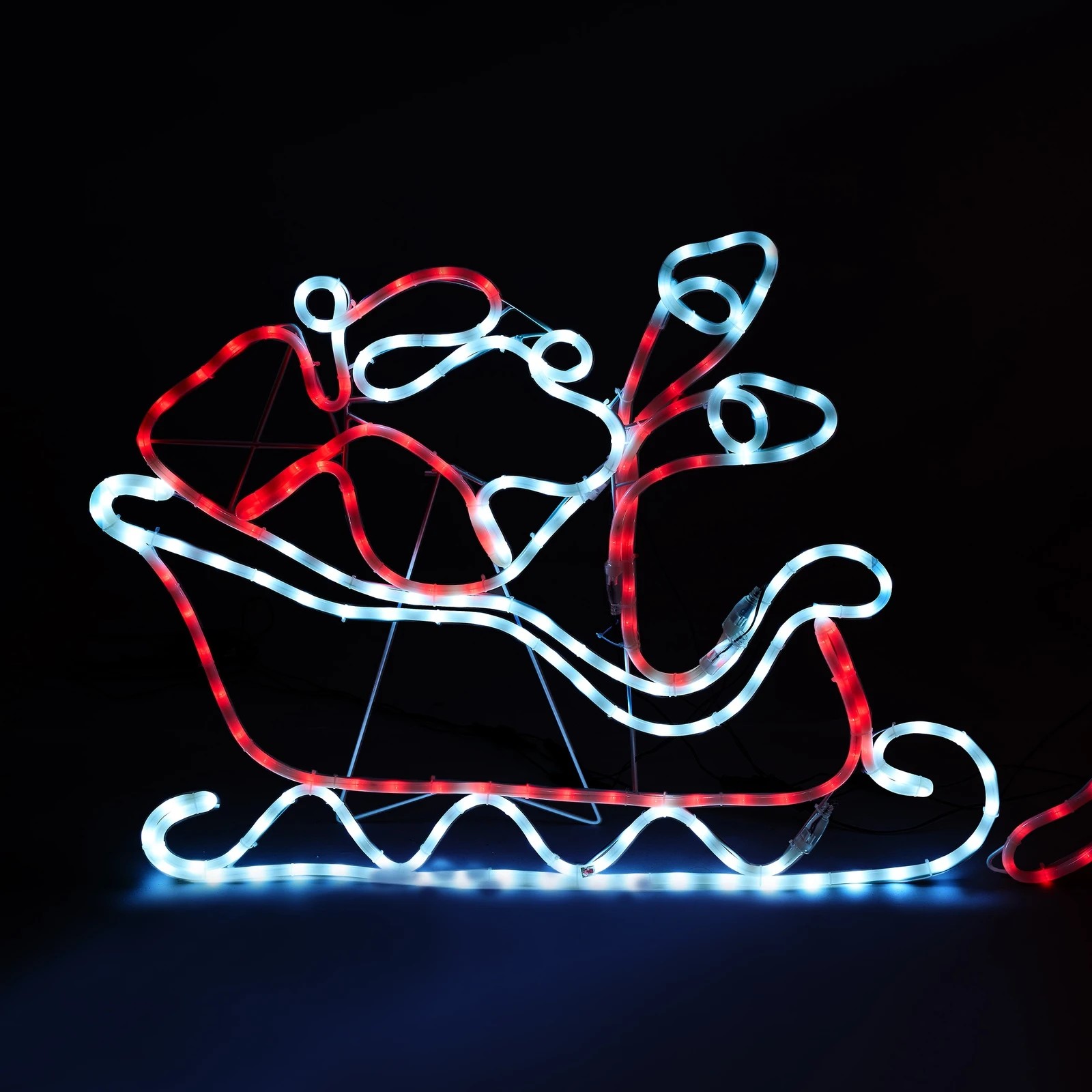 6 Tinseltown Christmas Light Led Motif Rope Lights Santa Riding 4 Reindeer Outdoor
 - Multi, 6 of 8