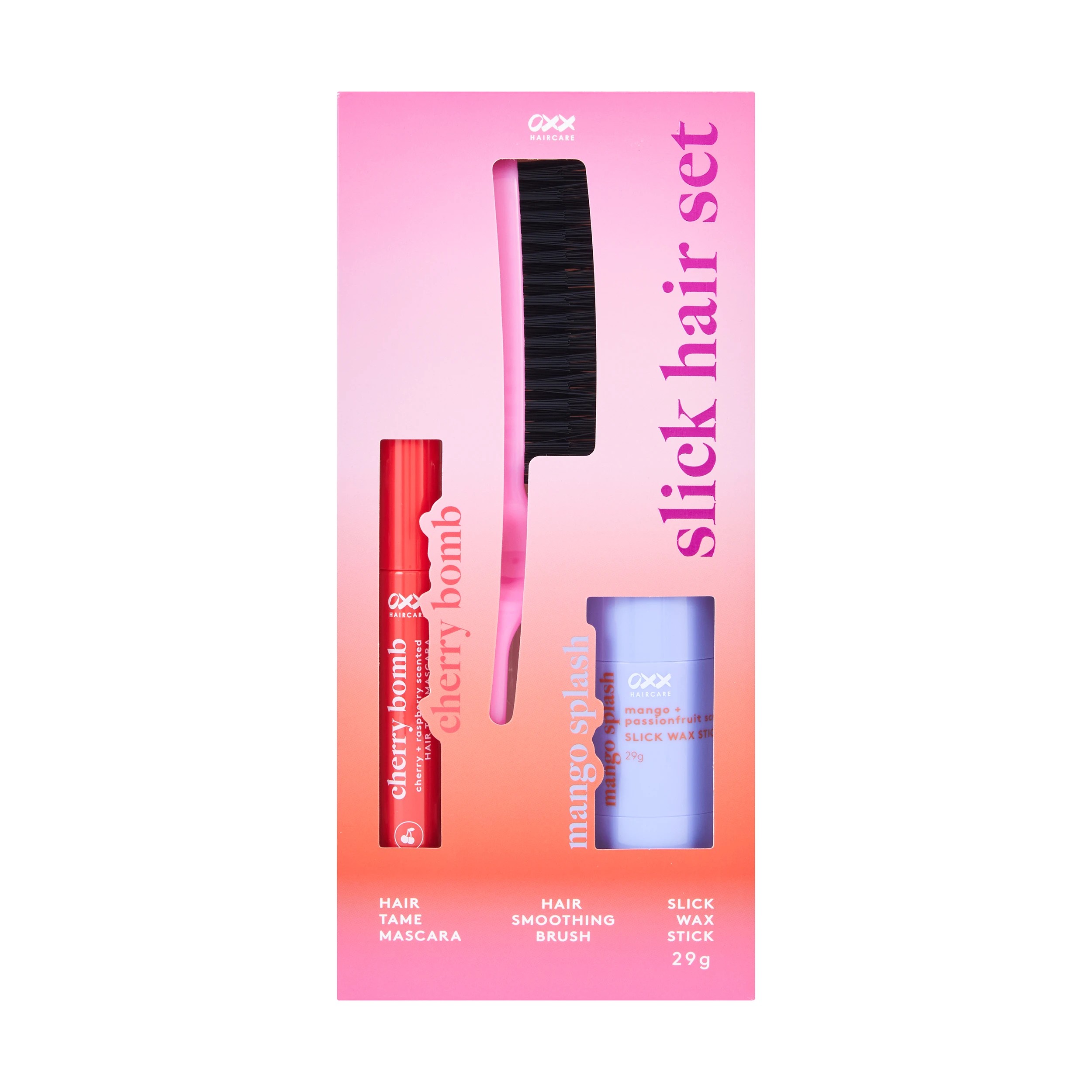 1 OXX Haircare Cherry Bomb Slick Hair Set, 1 of 6