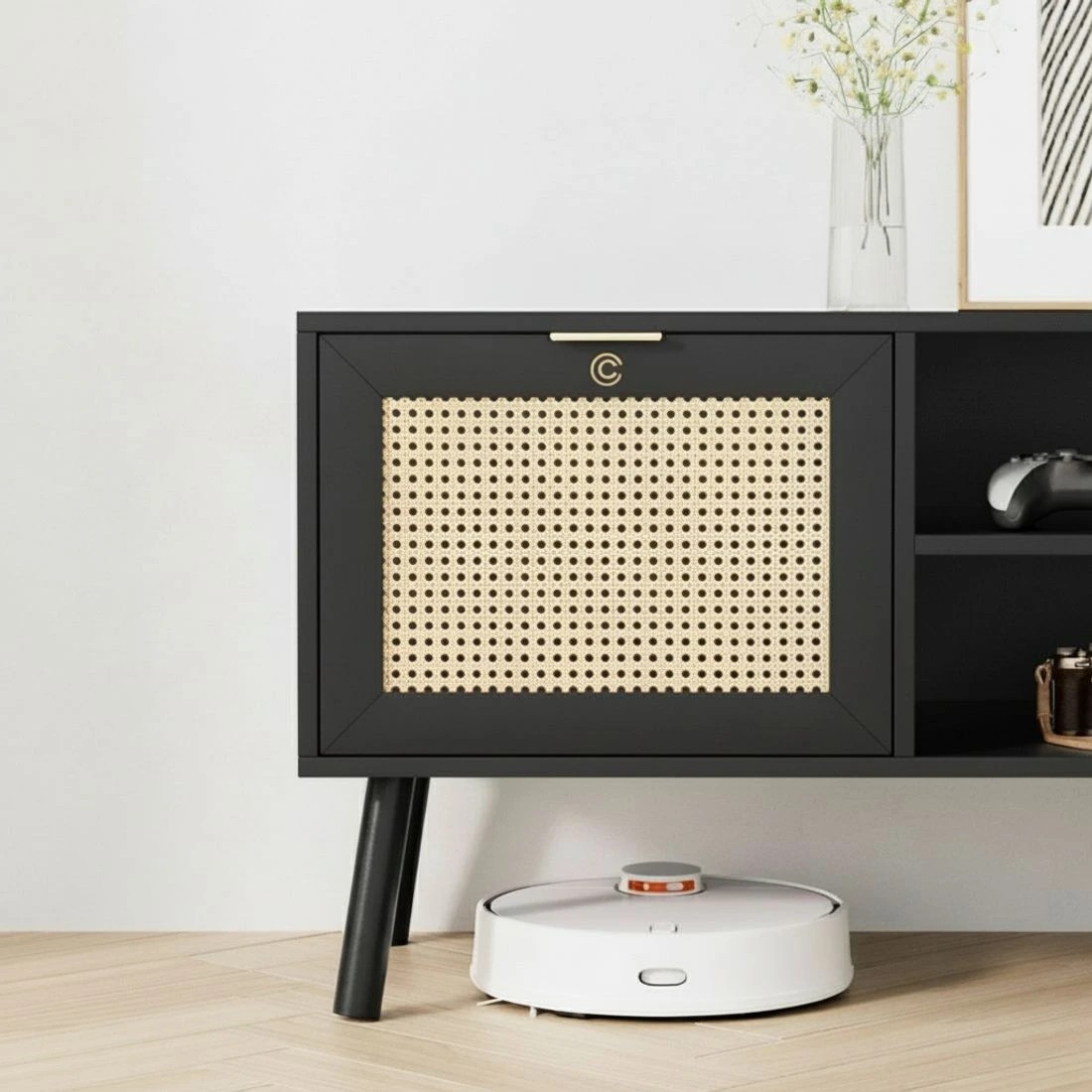 8 Artiss TV Unit 150cm Storage Cabinet - Brown, 8 of 10