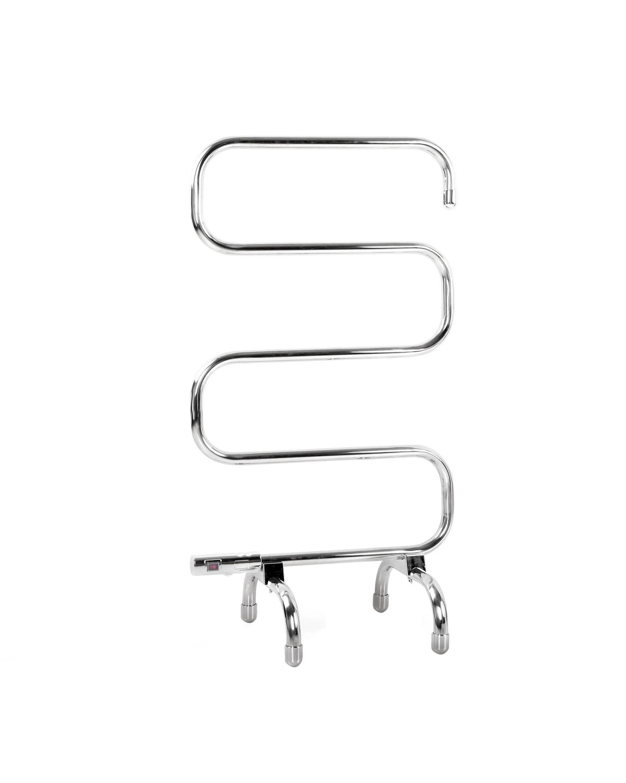 1 Devanti Electric Heated Towel Rail Rack 5 Bars Freestanding Clothes Dry Warmer
 - Silver, 1 of 5