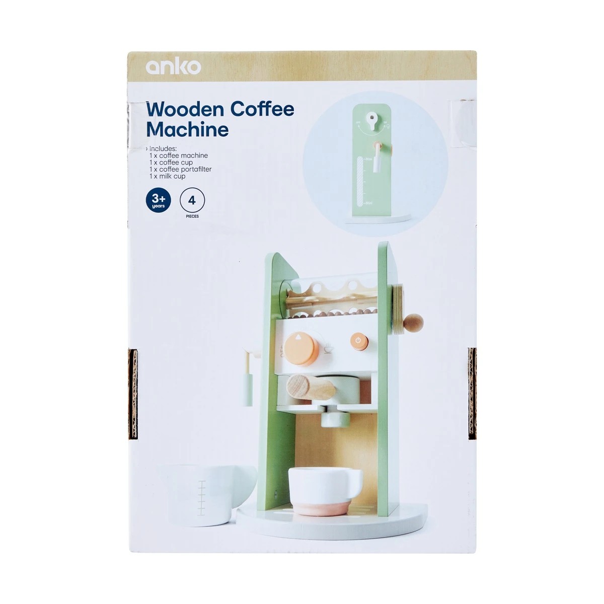 9 4 Piece Wooden Coffee Machine Toy, 9 of 10
