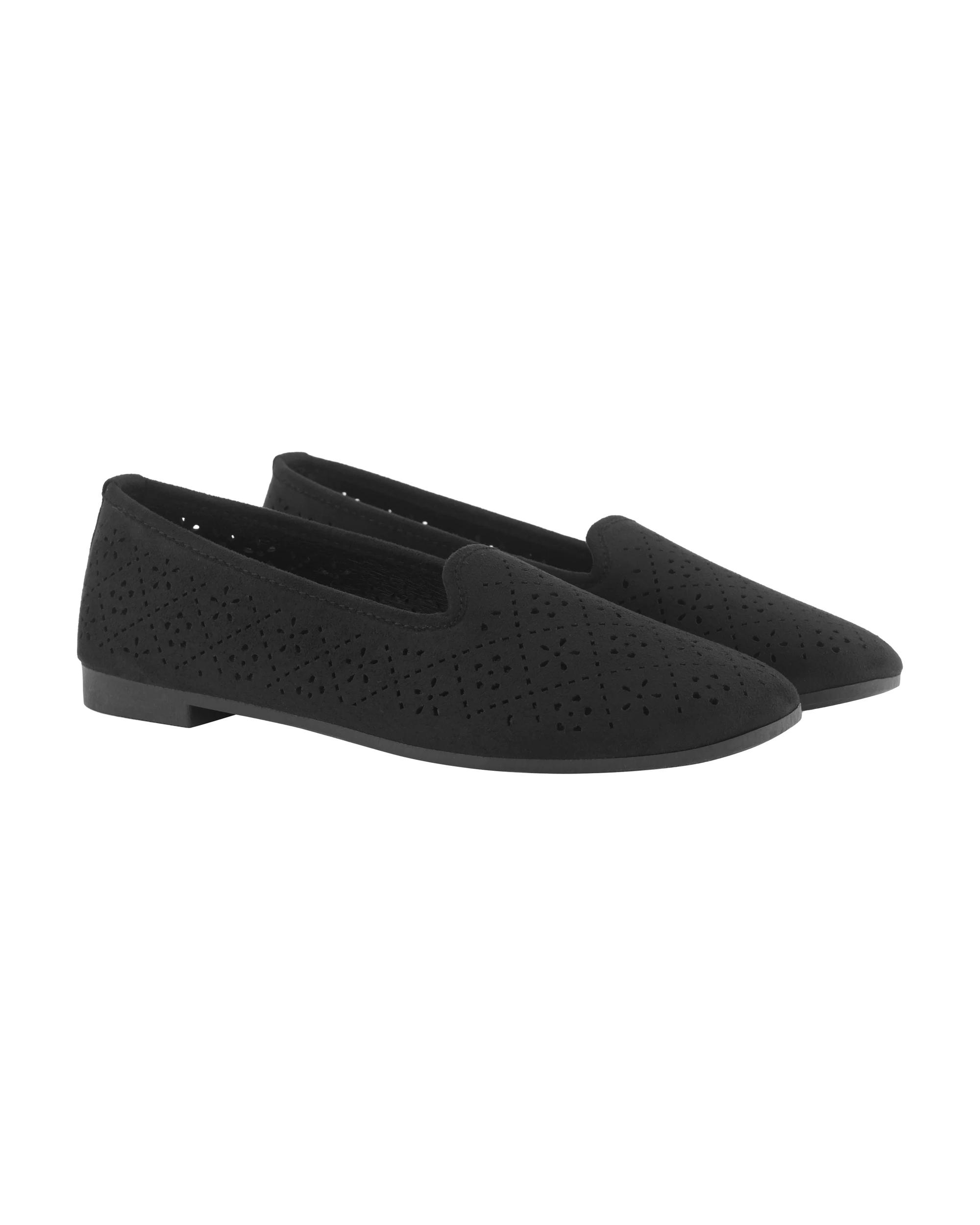 3 Apron Ballet Flats Black, 3 of 3
