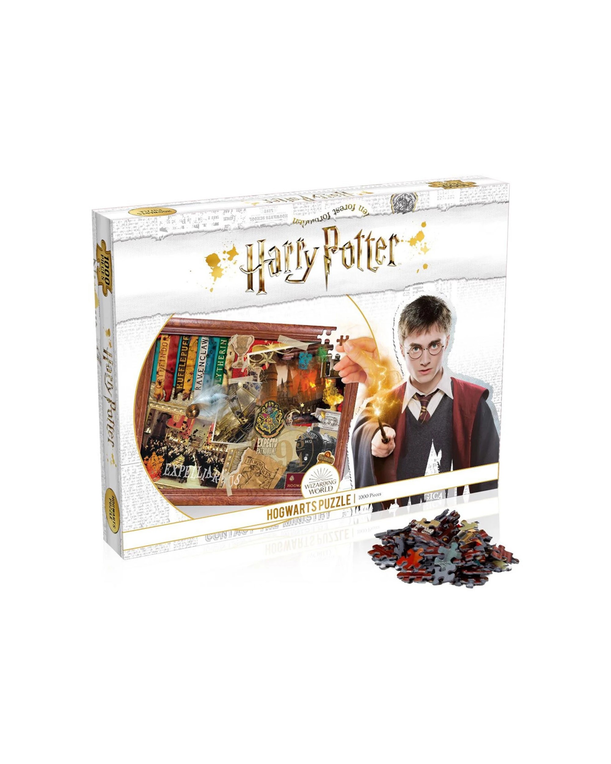 1 Harry Potter 1000pc Hogwarts Jigsaw Puzzle Iconic Scenes - Multi, 1 of 3