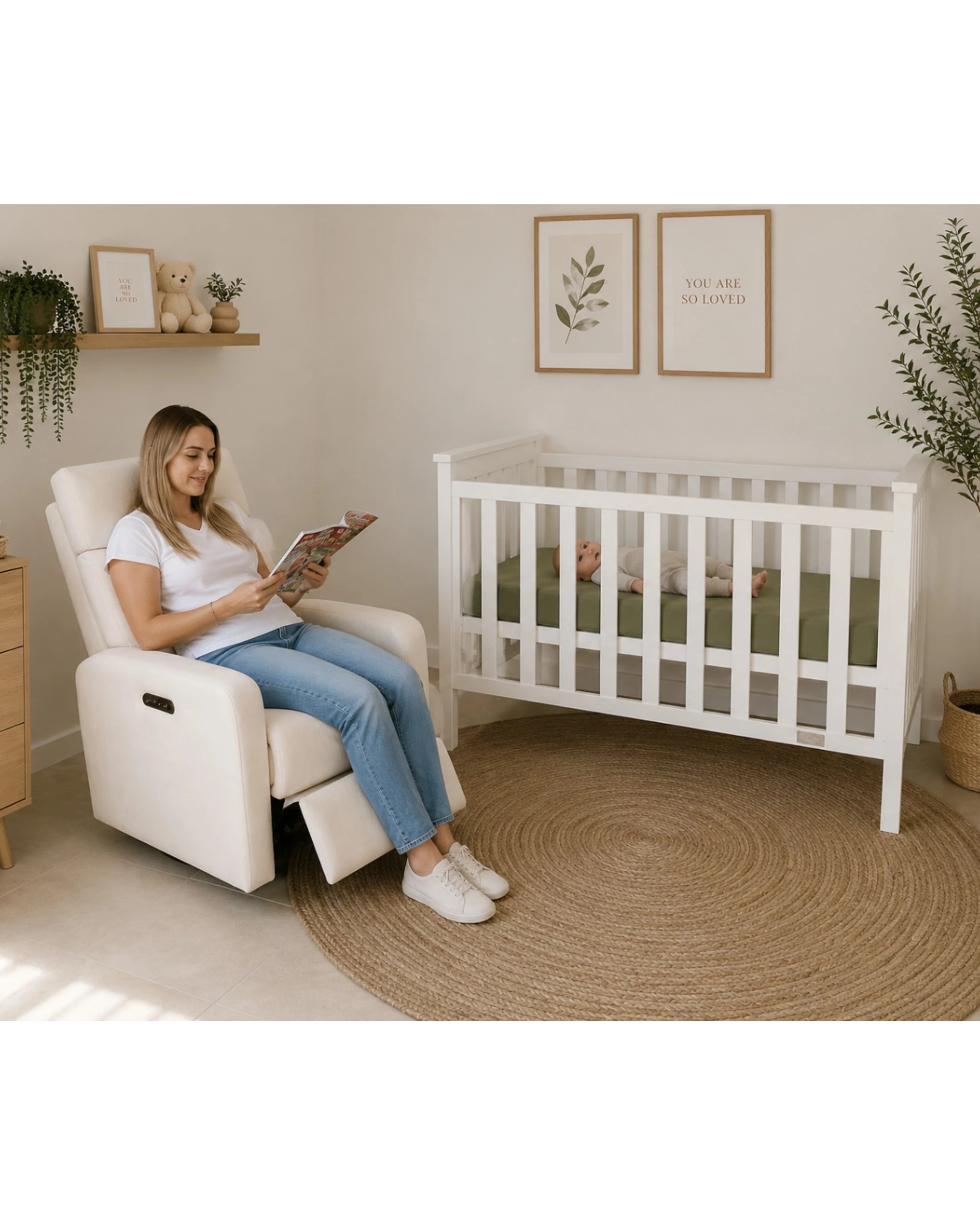 4 Babyhood Milano Cot - White, 4 of 5