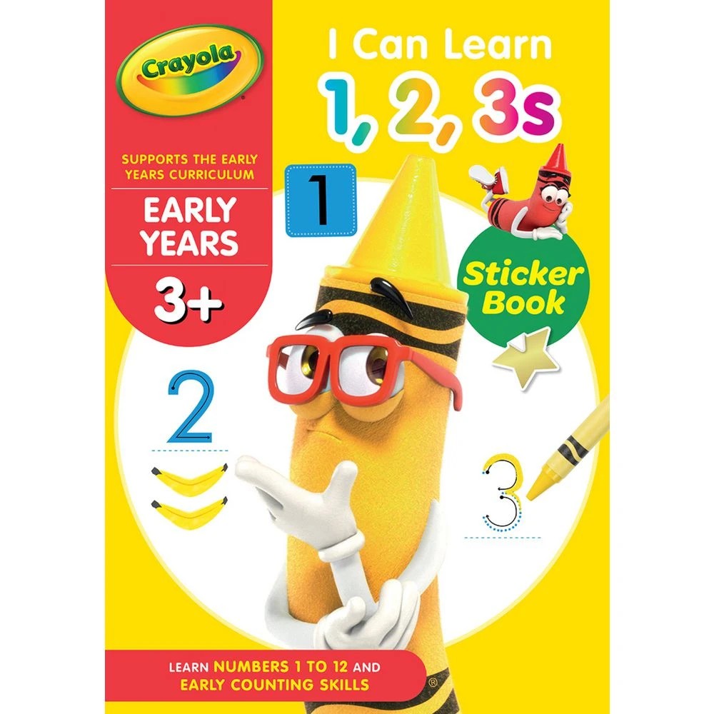 1 Crayola Early Years 3+: I Can Learn 1,2,3s 32 Pages, 1 of 1