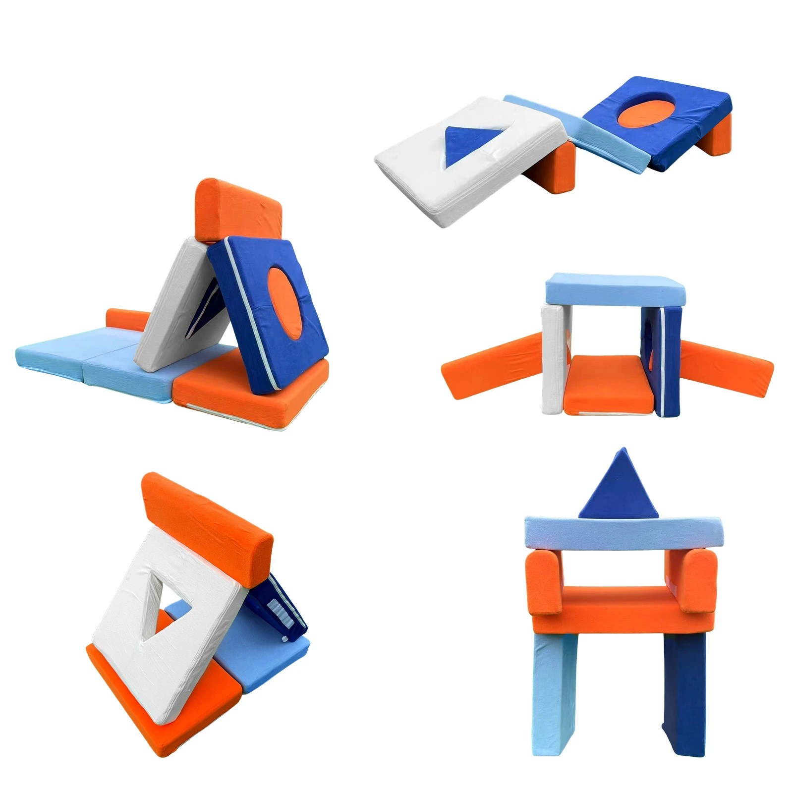 6 Ausway Kids Sofa Set Modular Couch Play Lounge, 6 of 7