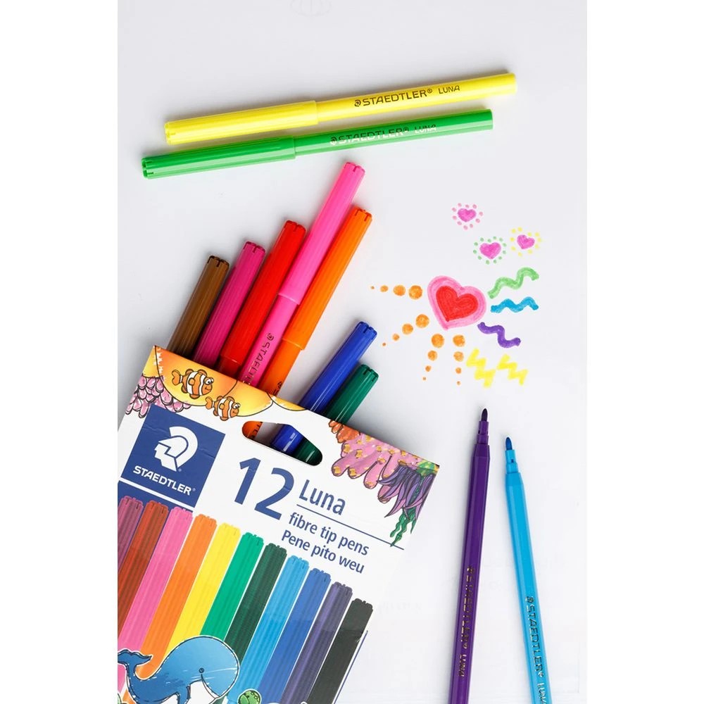 3 Staedtler Luna Fibre-Tip Pens 12 Pack, 3 of 3