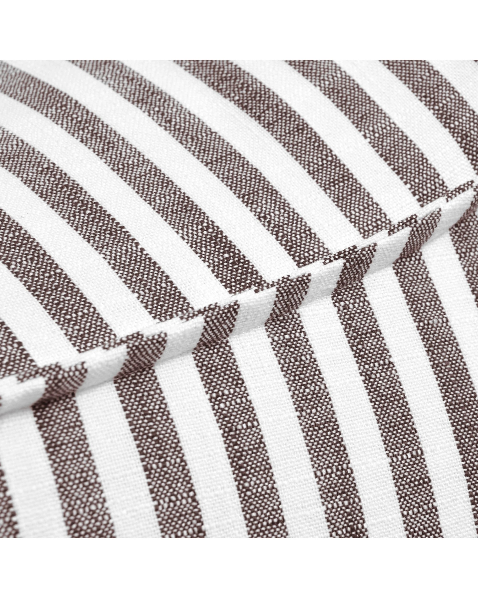 4 Cadence & Co. Oscar Faux Linen Ottoman Bean Bag Cover - Cacao, 4 of 6