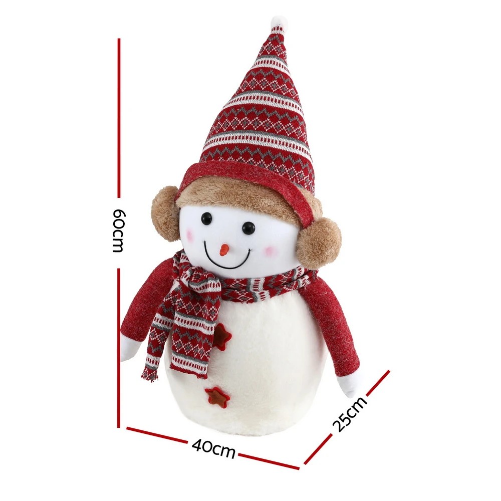 2 Jingle Jollys Christmas Snowman Handicraft Ornaments Party Decorations 60cm - Multi, 2 of 6