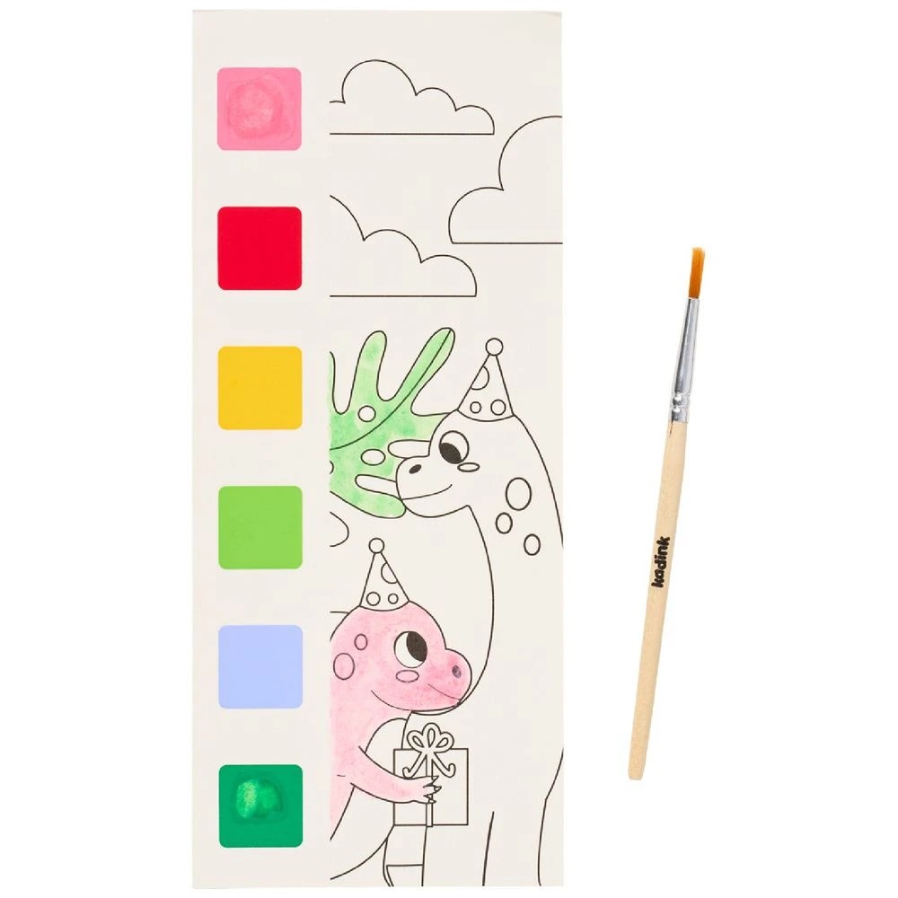 4 Kadink Water Colour Painting Book Dinosaur, 4 of 6