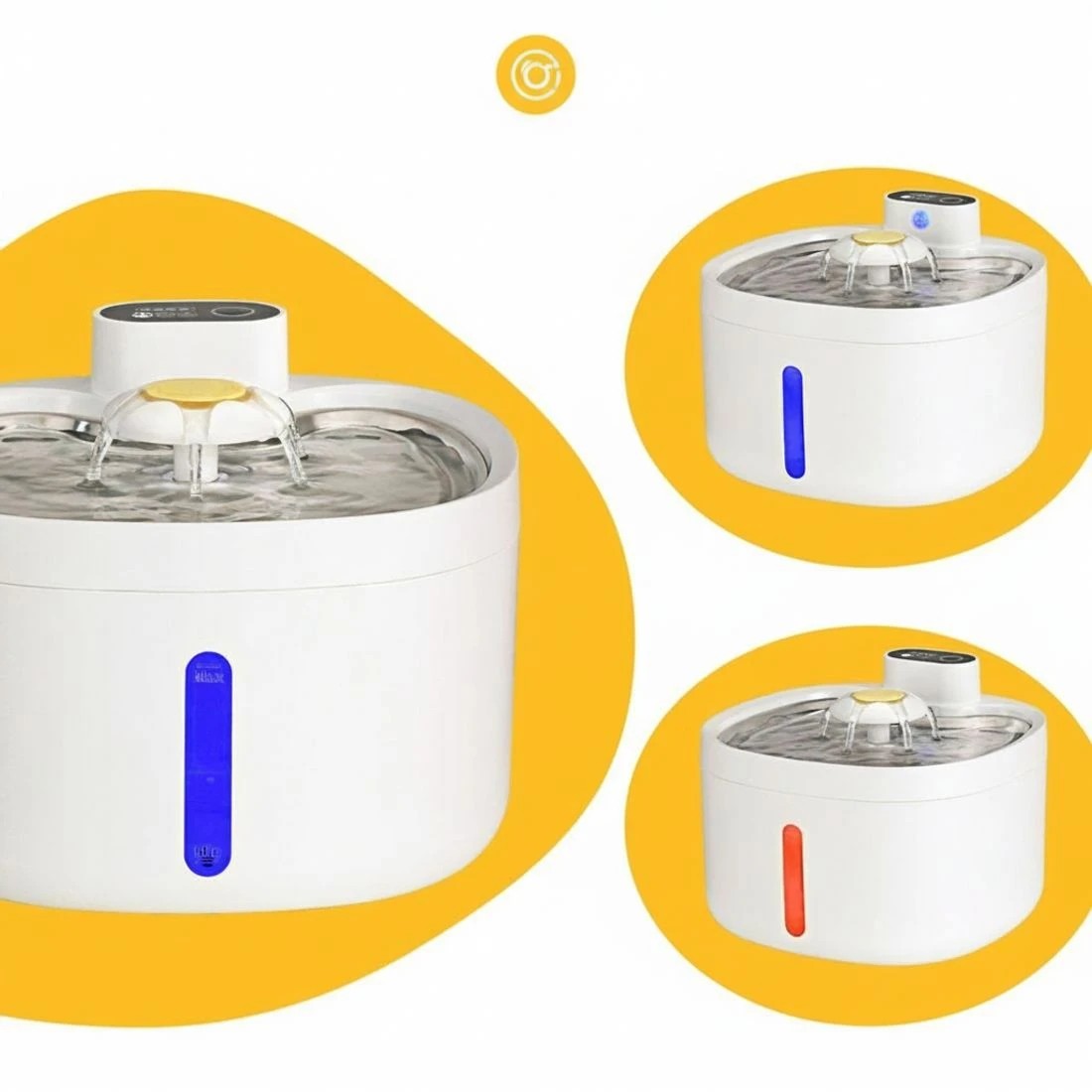 6 i.Pet Pet Water Fountain Feeder Dispenser Filter Dog Cat Drinking Automatic 2.6L - White, 6 of 7