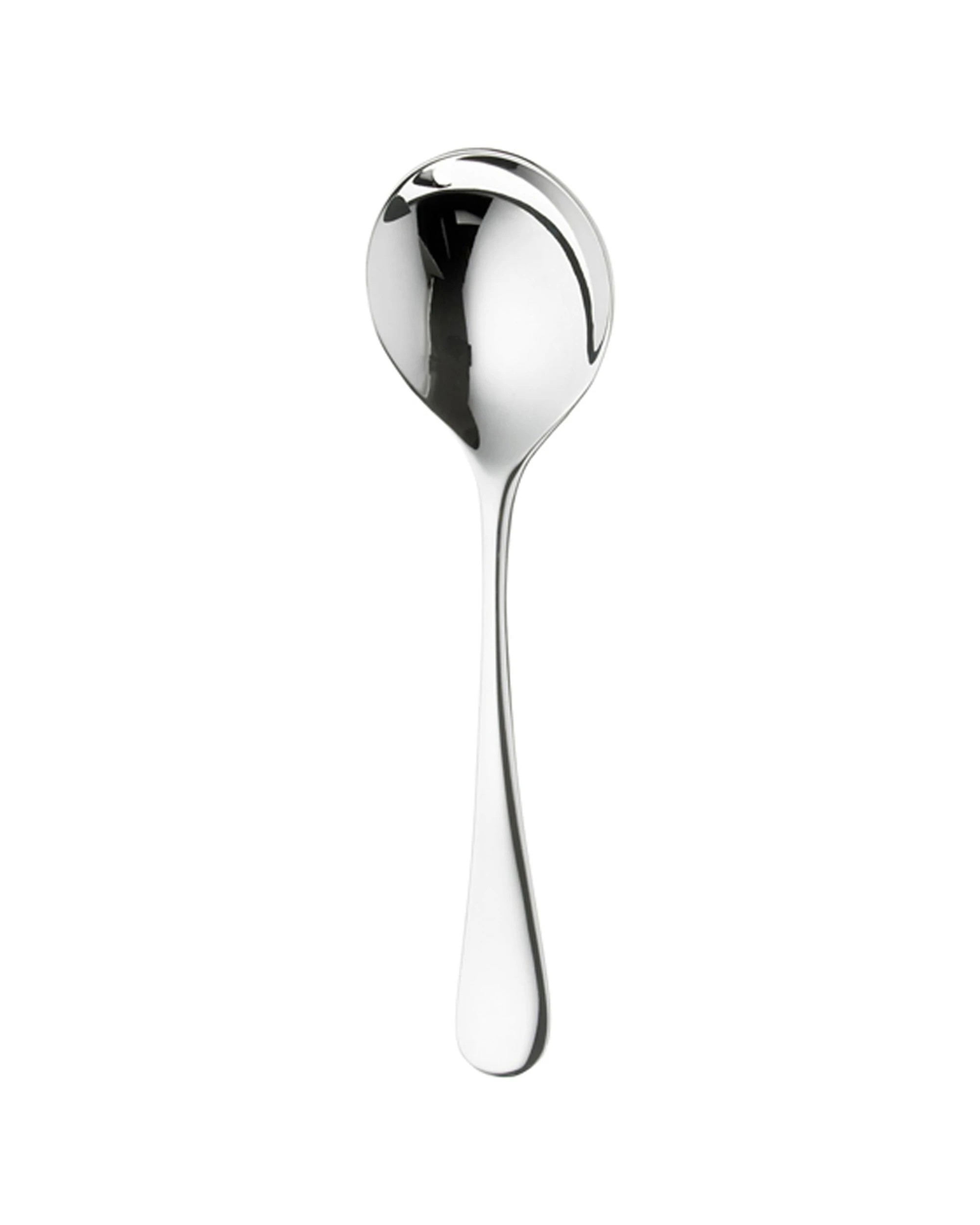 2 Robert Welch Radford Stainless Steel Round Bowl Soup Spoon RW0030 - Silver, 2 of 4