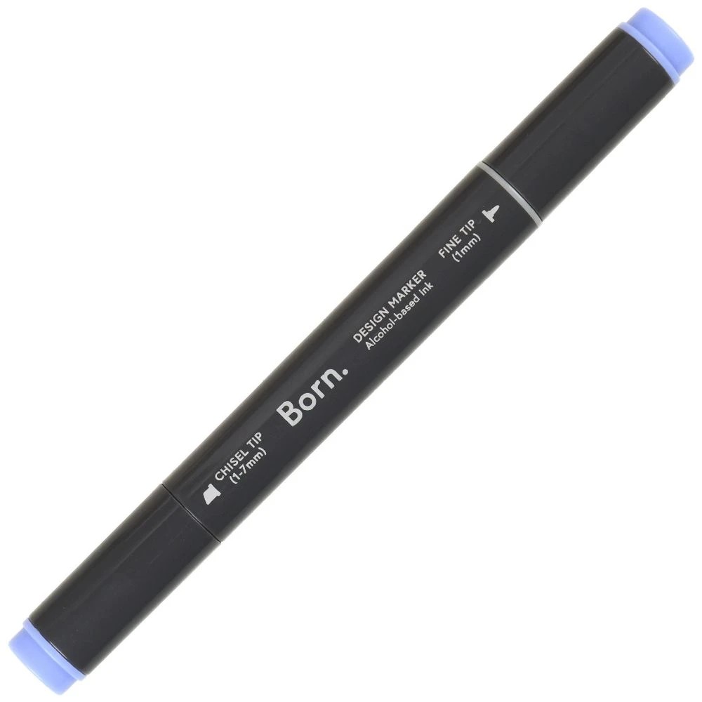 4 Born Professional Dual-Tip Artist Marker Bluebell V381, 4 of 4