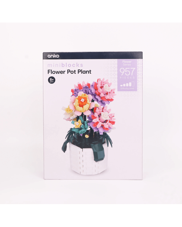 957 Piece Mini Blocks Flower Series: Flower Pot Plant