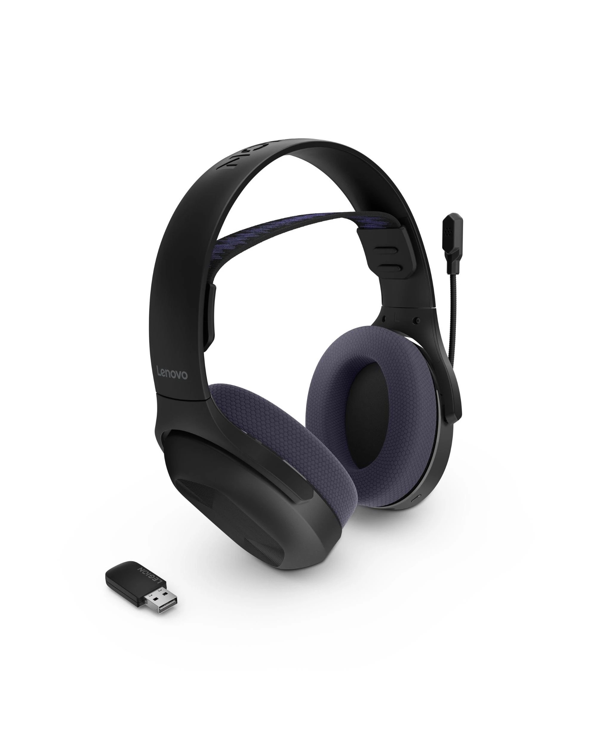 2 Lenovo Legion H410 Wireless Gaming Headset - Black, 2 of 10