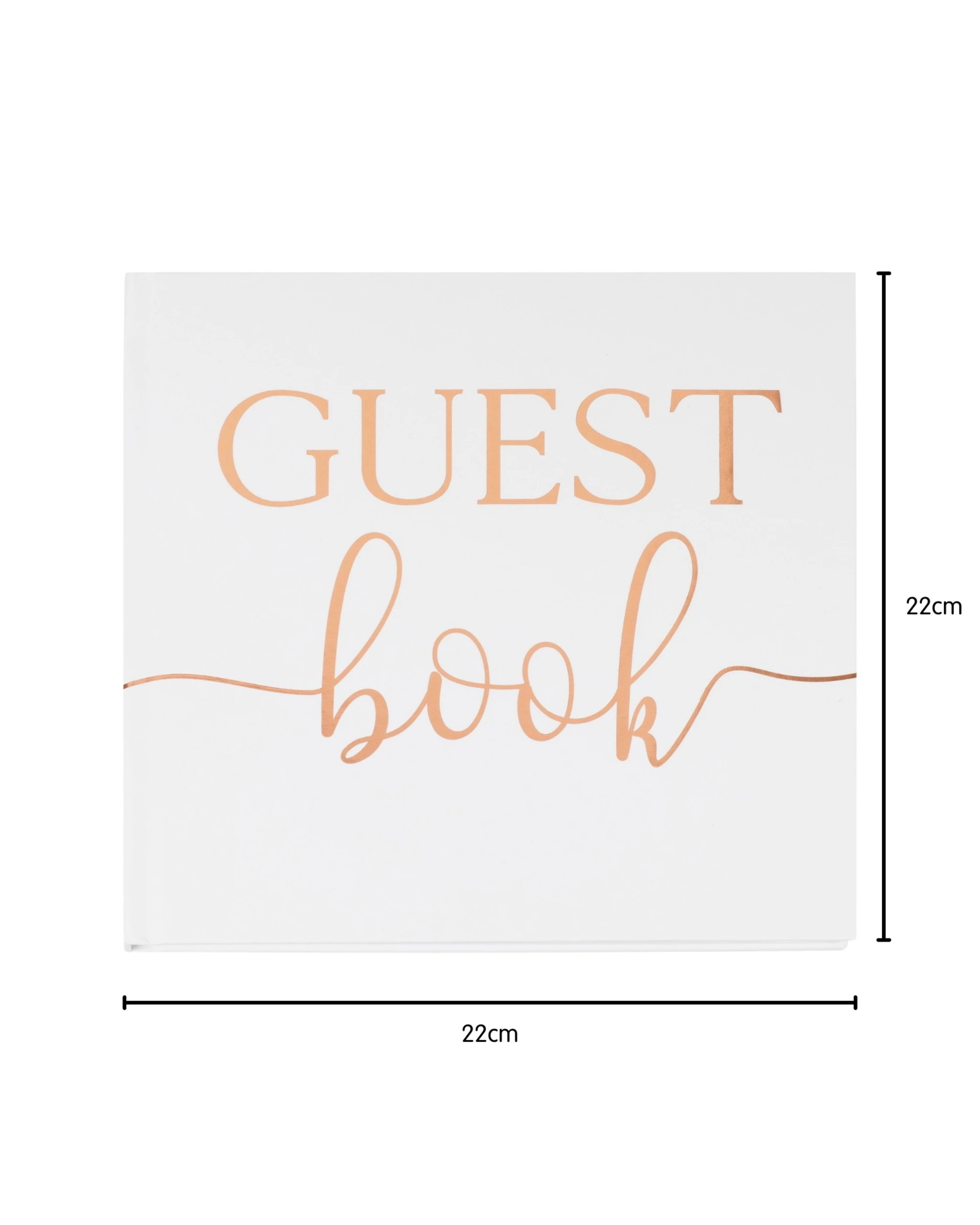 3 Ginger Ray Rose Gold Foil Wedding Guest Book - Gold, 3 of 4