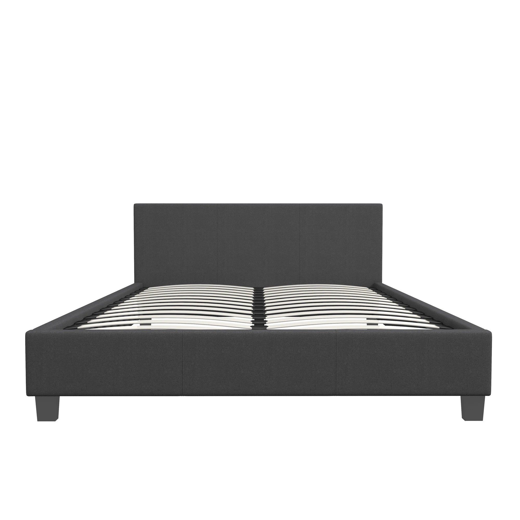 6 Milano Décor Sienna Luxury Bed Frame Base And Headboard Solid Wood Padded Fabric Single - Charcoal, 6 of 10