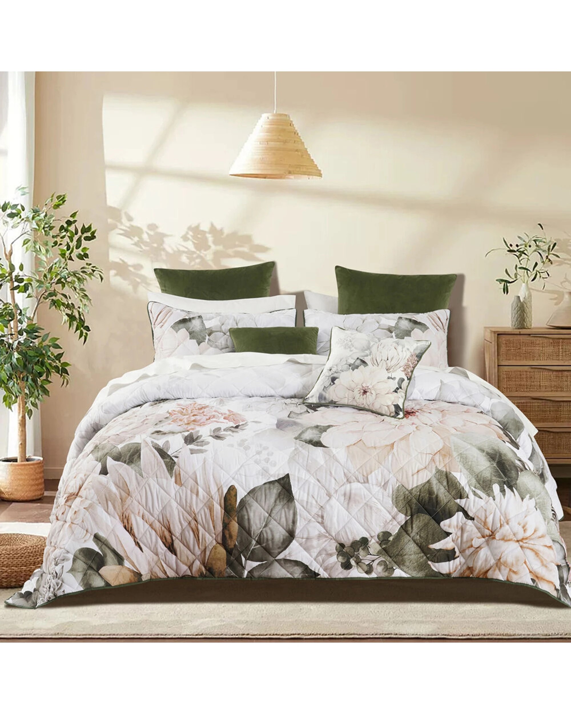 1 Bianca Giselle Super King Polyester Coverlet Set With Pillowcases - White, 1 of 4