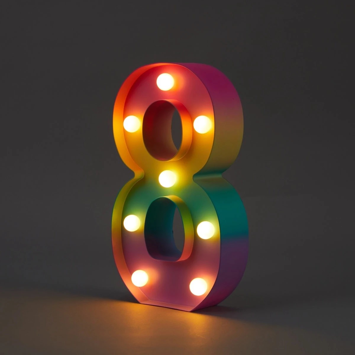 1 Ombre Light Up Number - 8, 1 of 5