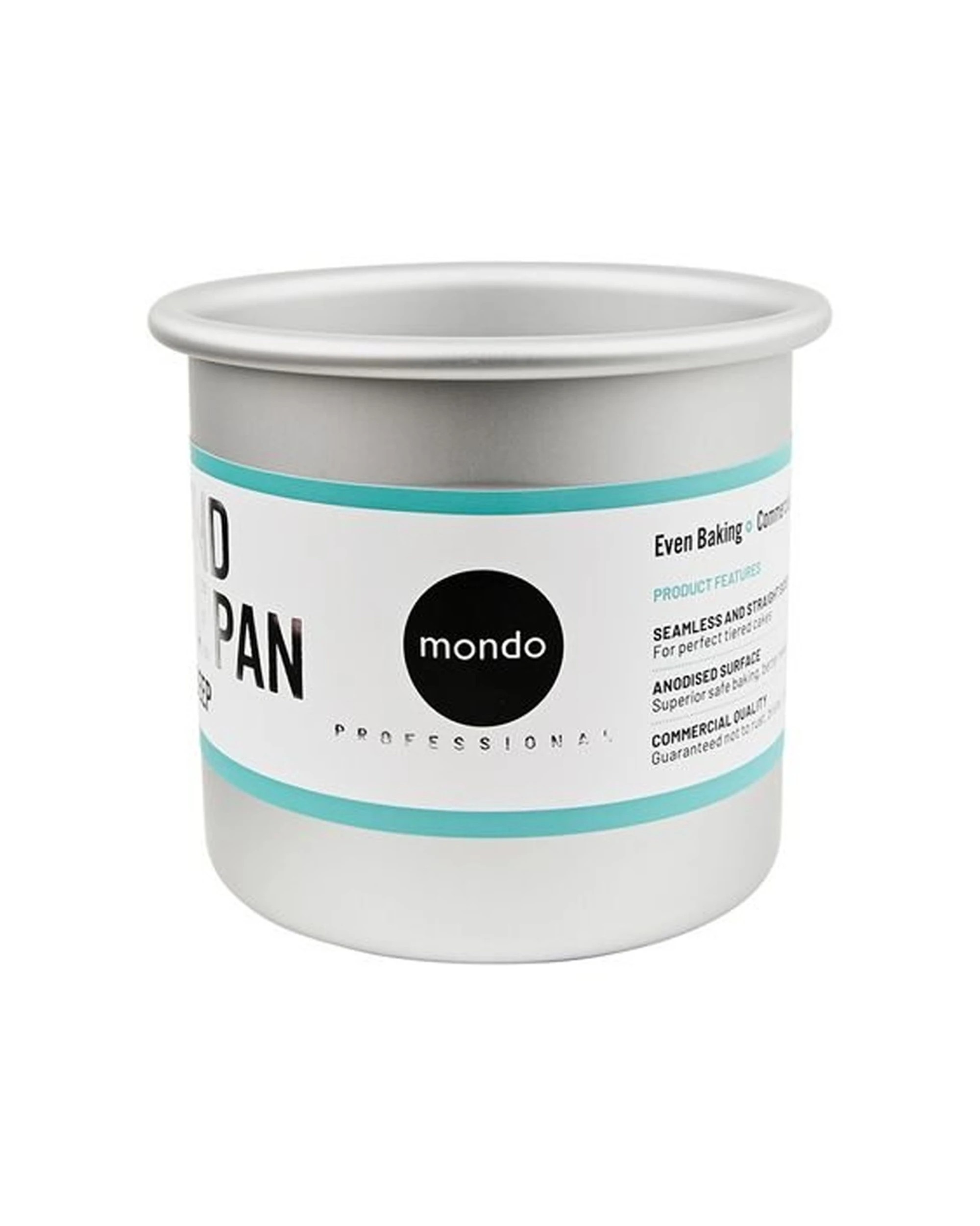 1 Mondo Pro Deep Round Pan 4 Inches 10x10cm Professional Bakeware Durable - White, 1 of 1