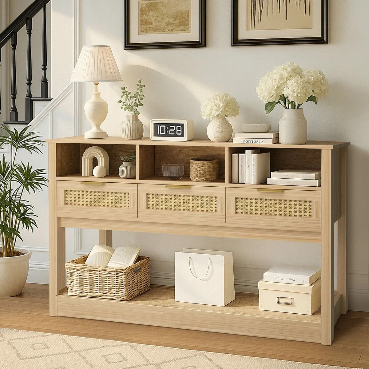 3 LUXSUITE Console Table End Hall Sofa Accent Narrow Side Couch, 3 of 5