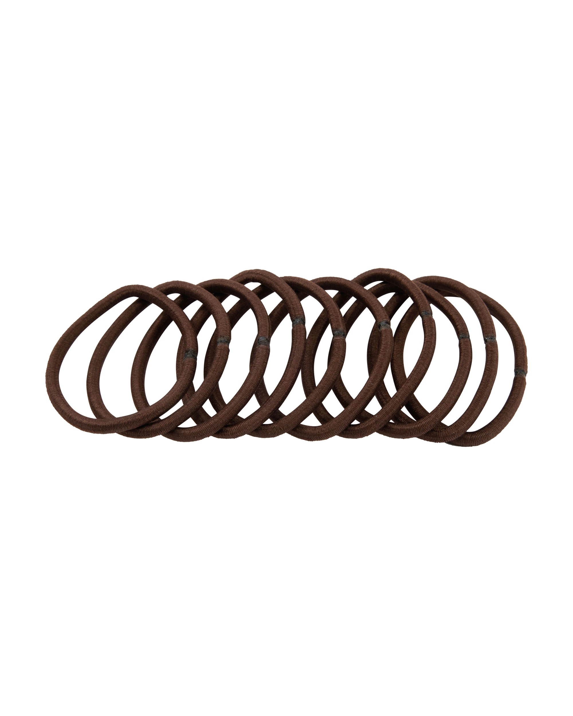2 OXX Haircare 10 Piece Hair Elastics - Brown, 2 of 3