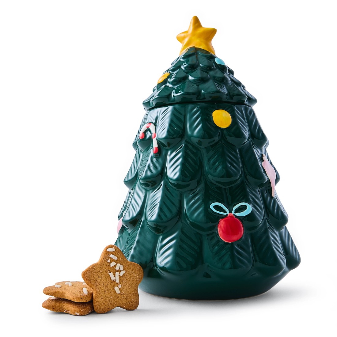 1 Christmas Tree Cookie Jar, 1 of 9