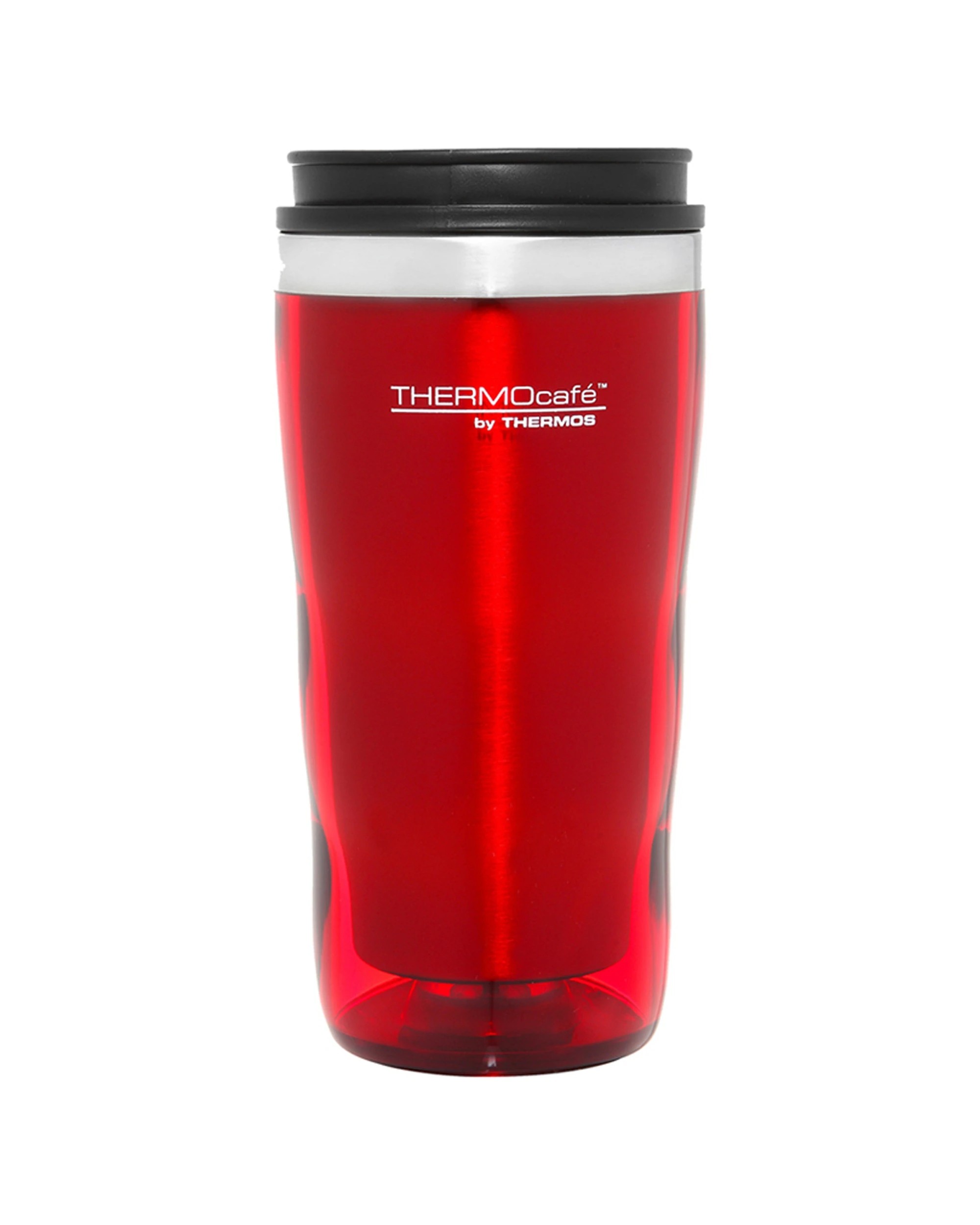 2 Thermocafe 470ml Double Wall Insulated Travel Tumbler Stainless Steel Inner - Red, 2 of 3