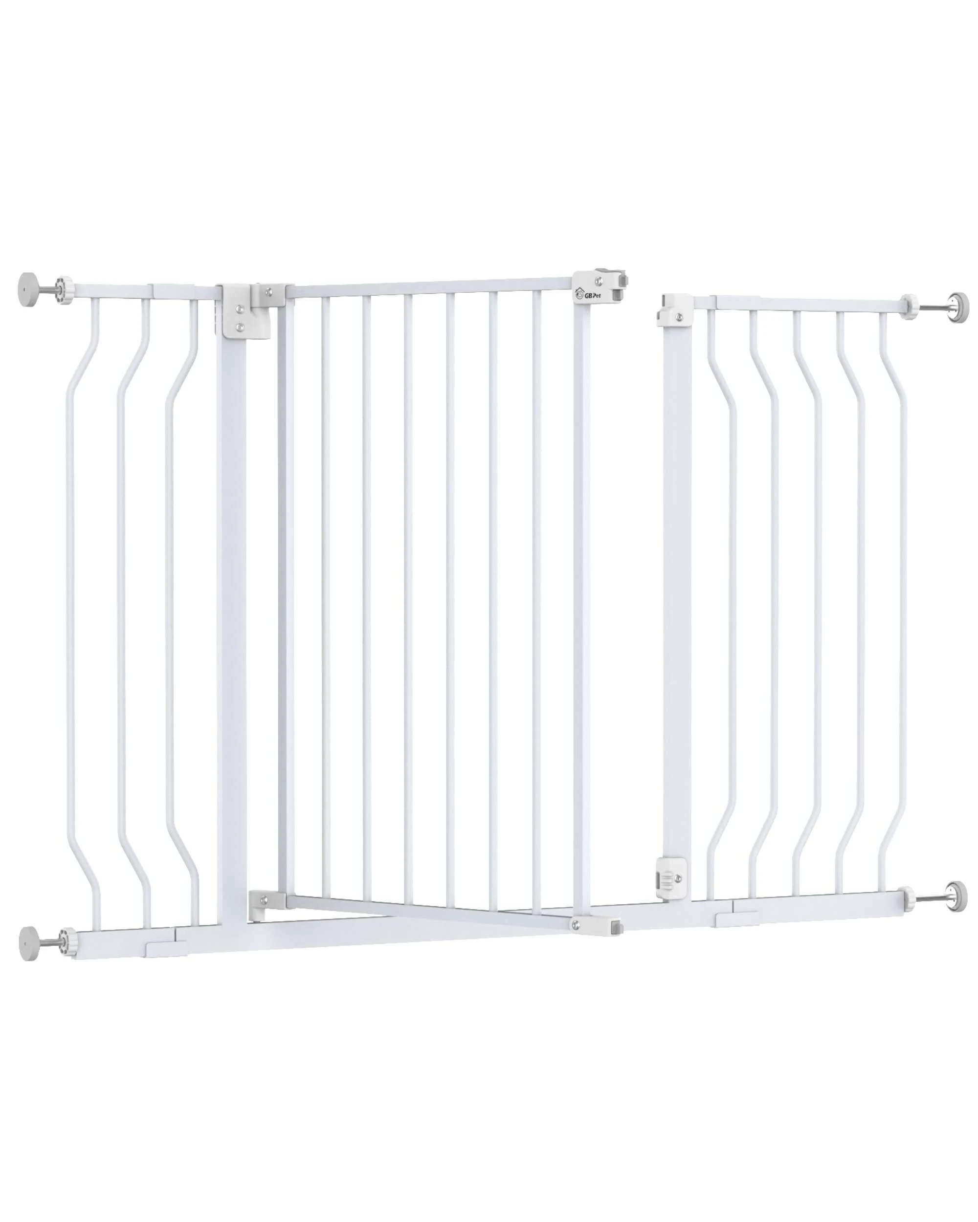1 Pet Safety Gate 75-123cm Expandable Pet Door, 1 of 9