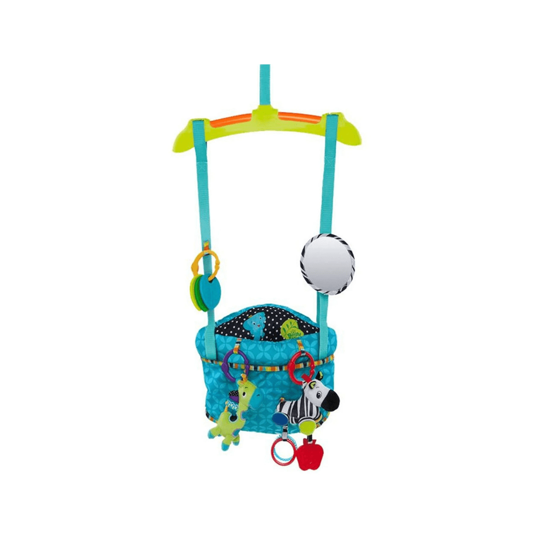 1 Bright Starts Baby Bounce N Spring Deluxe Door Clamp Jumper With Plush Toys Mirror
 - Multi, 1 of 7
