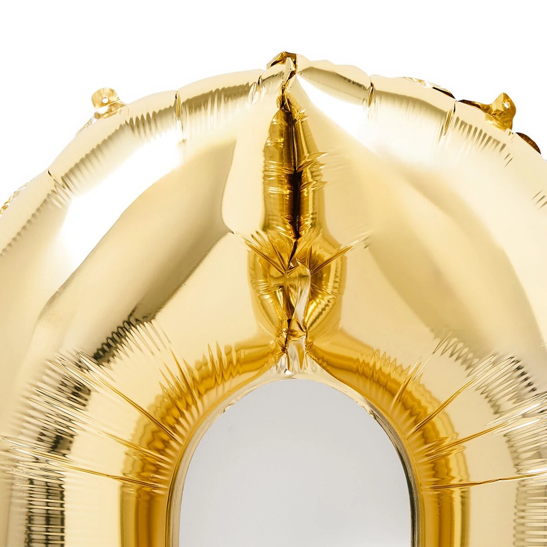 2 Gold Look Giant Number 0 Foil Balloon, 2 of 5