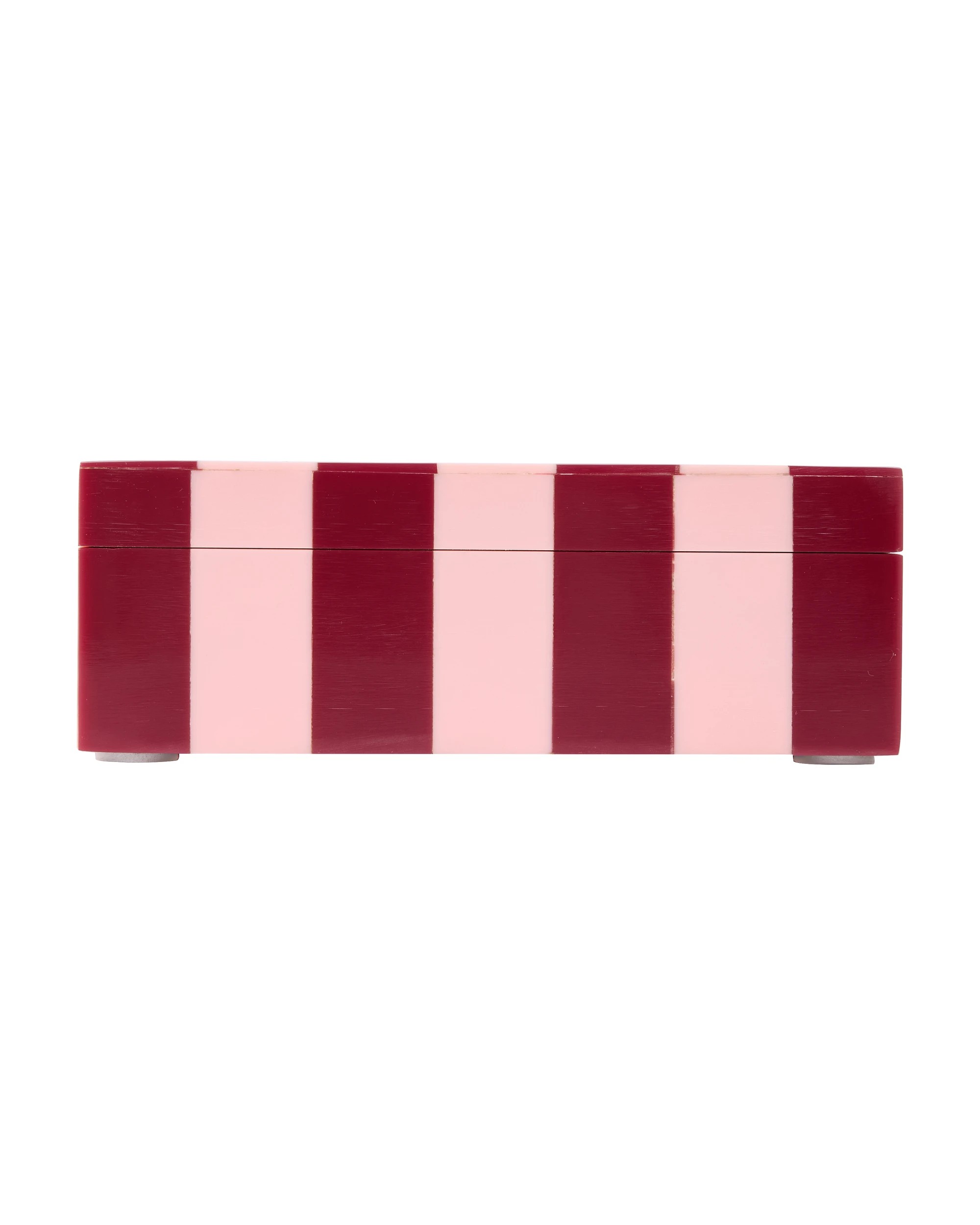 2 Pink and Berry Stripe Decor Box, 2 of 6