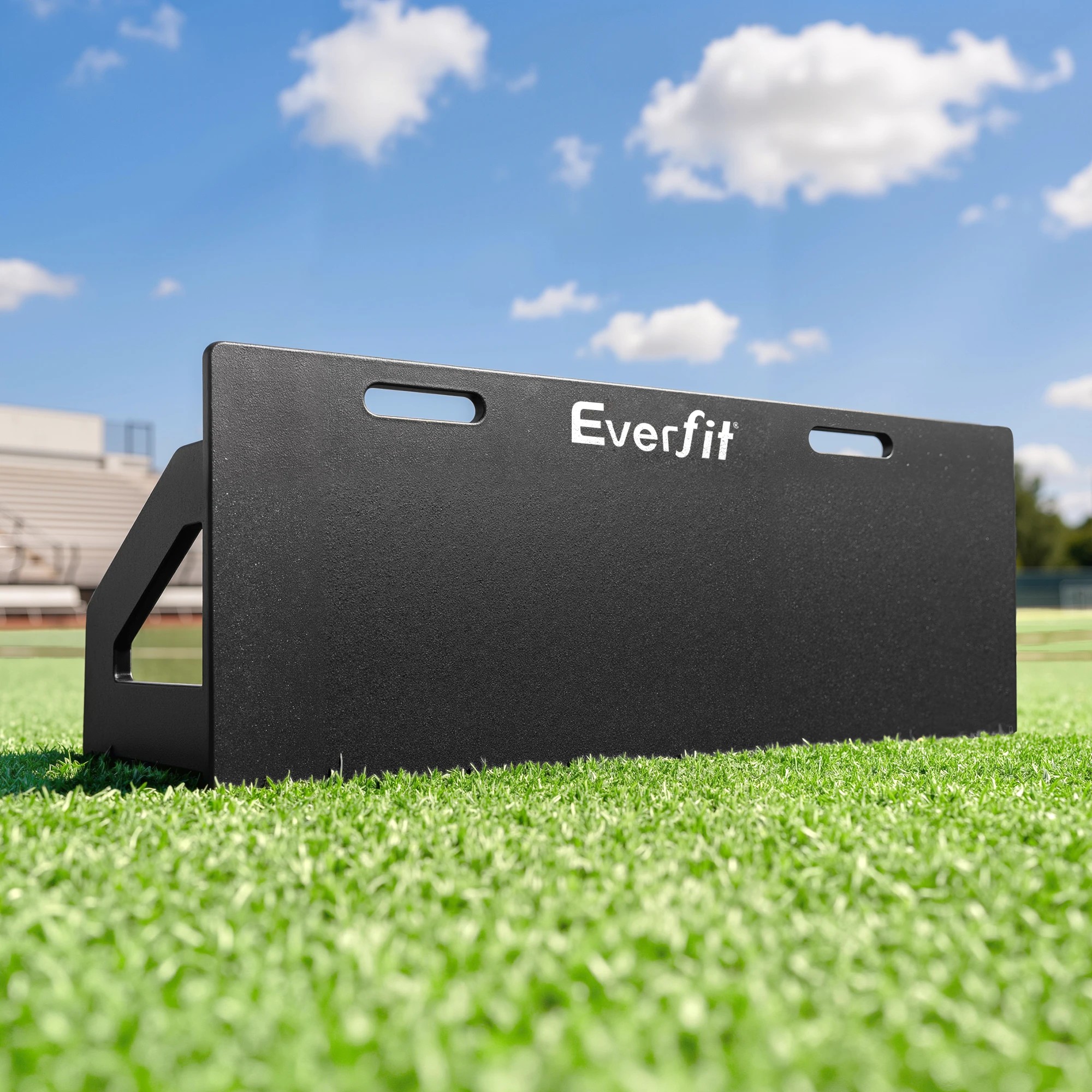 8 Everfit Soccer Rebounder Board 100x40cm Football Rebound Wall with 2 Angles - Black, 8 of 8