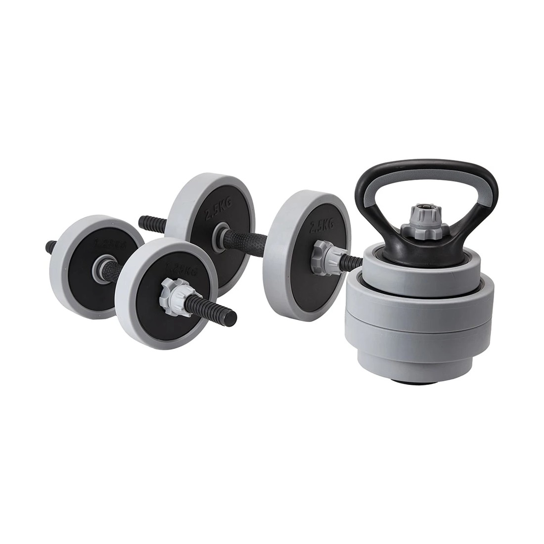 2 15kg Adjustable Kettlebell and Dumbbell Set, 2 of 10
