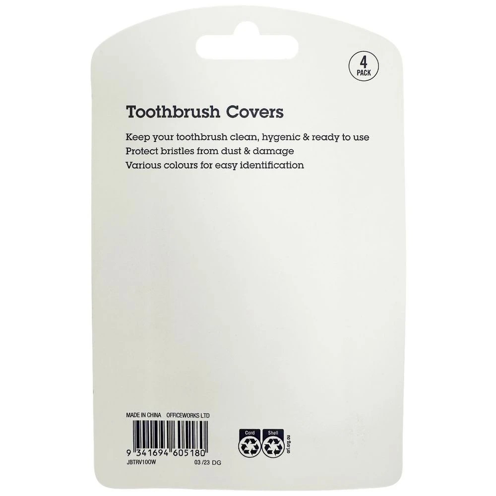 2 J.Burrows Toothbrush Covers 4 Pack, 2 of 3