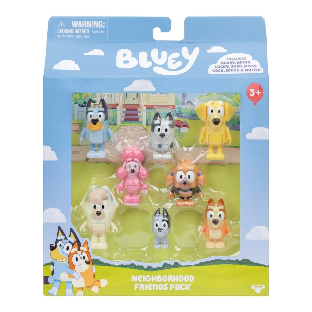 1 8 Pack Bluey Neighbourhood Friends Exclusive Playset, 1 of 6