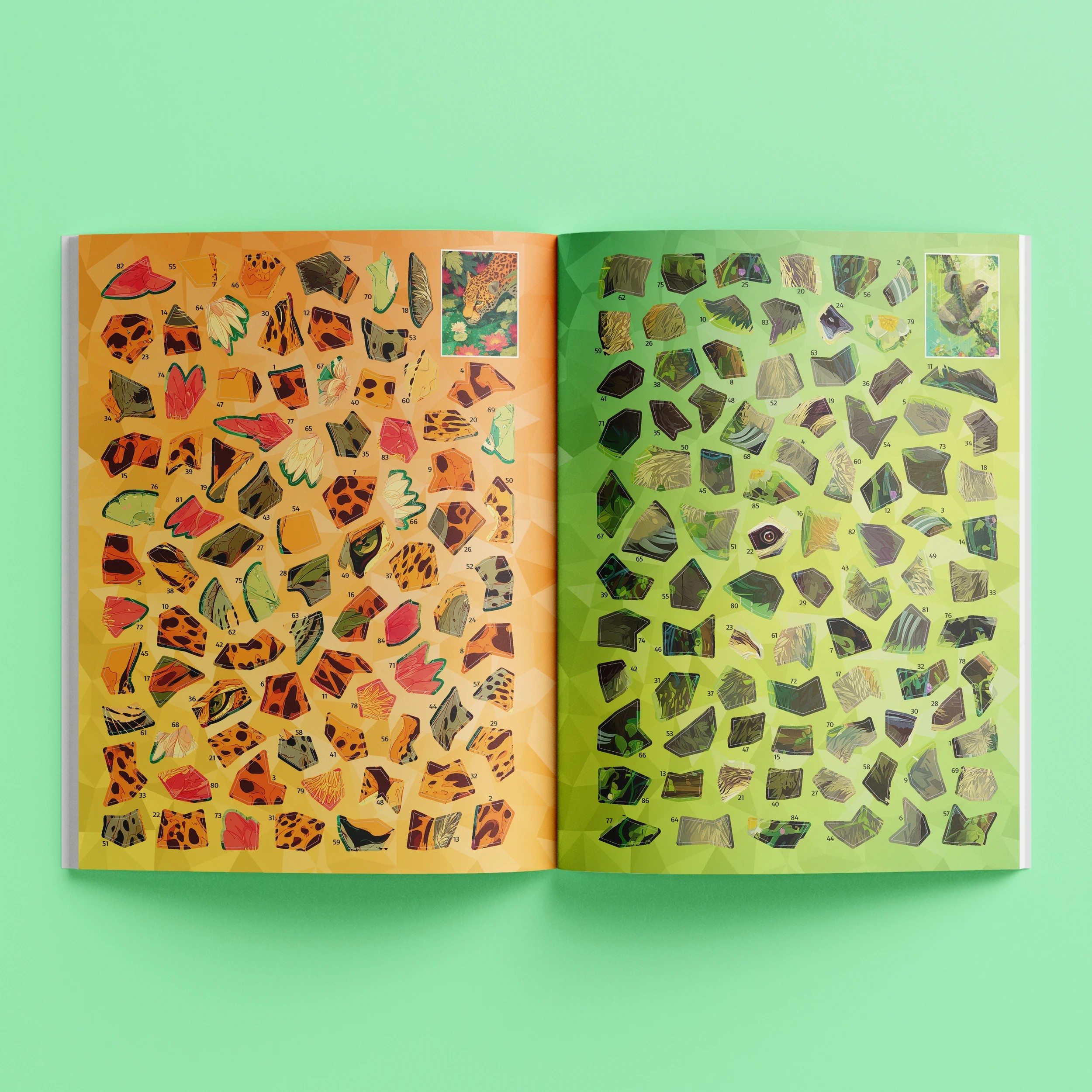 4 Art Maker Sticker Mosaics Tropical Jungle - Book, 4 of 5