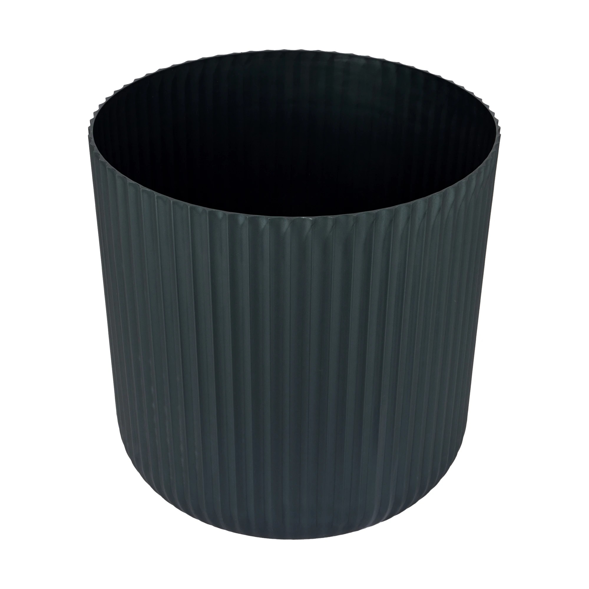 1 38cm Linear Plastic Pot - Black, 1 of 5