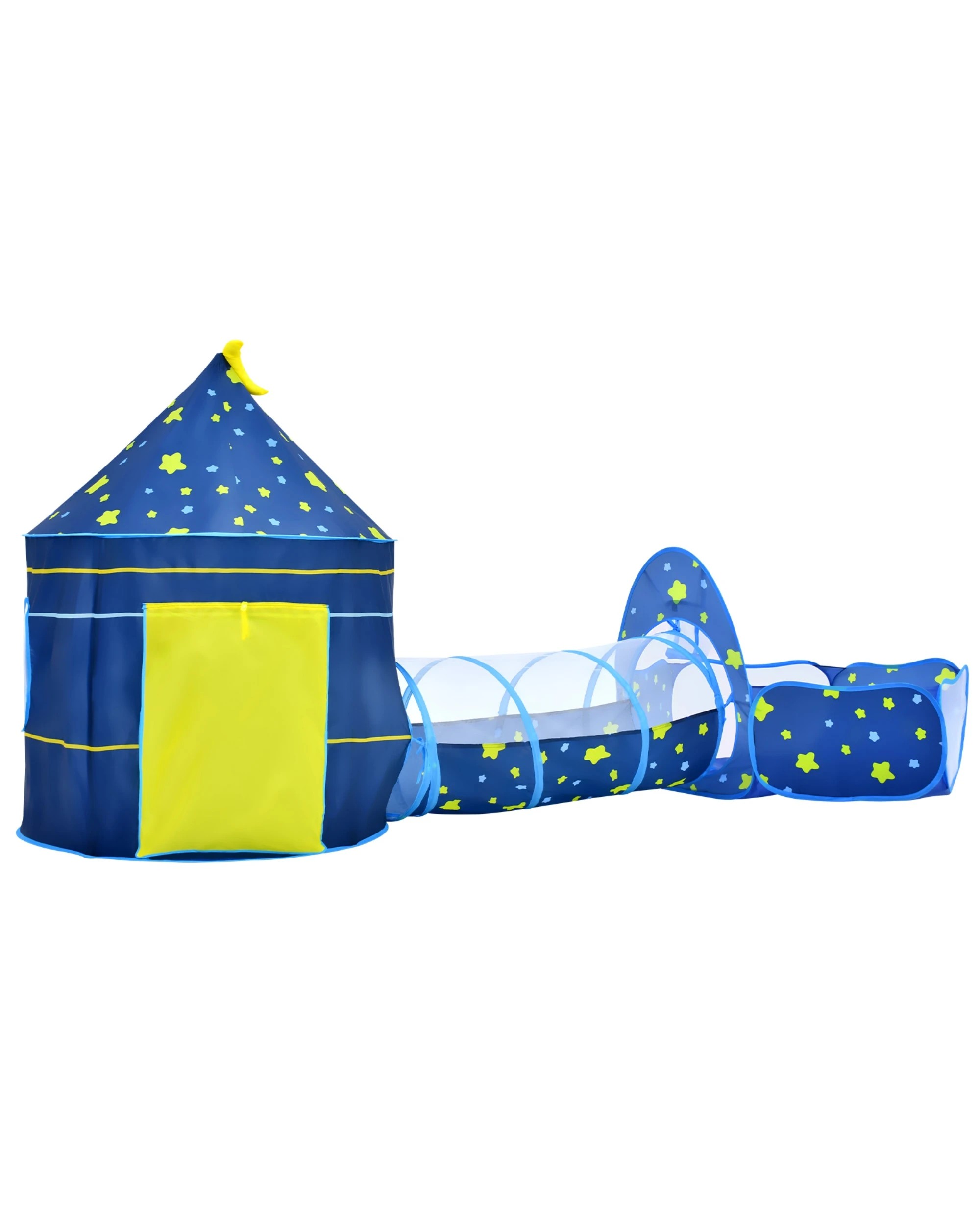 5 Advwin Pop-Up Kids Play Tent  with Tunnel Ball Pit and Basketball Hoop Activity Center, 5 of 9