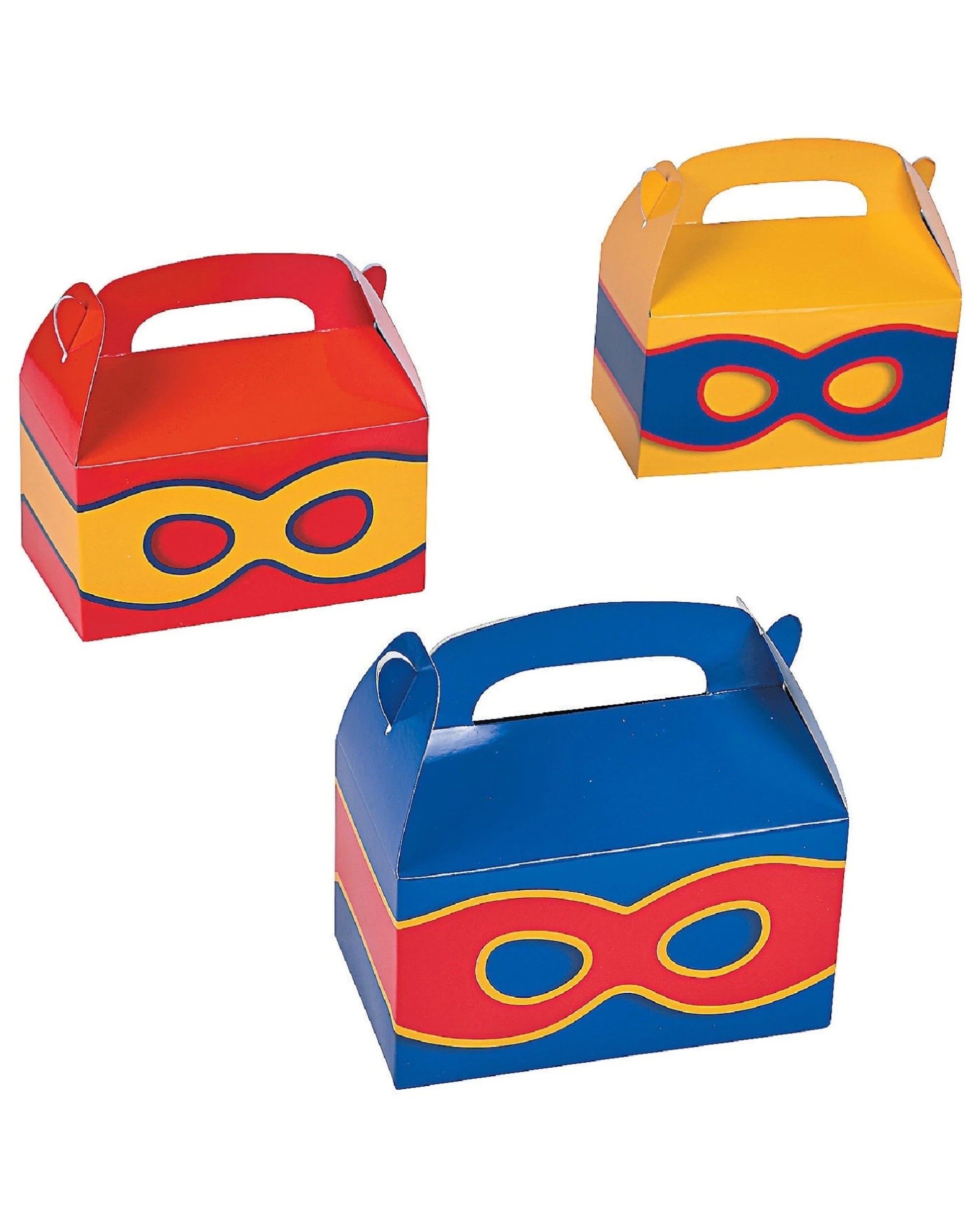 1 Partyrama Superhero Treat Boxes Pack of 6, 1 of 1