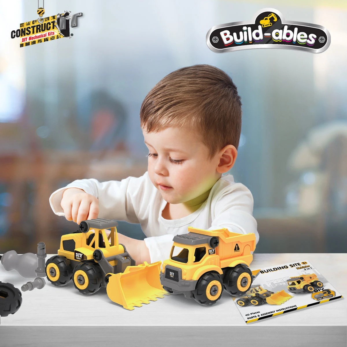 3 Construct-It Build-ables - Building Site Vehicles 2 in 1, 3 of 8