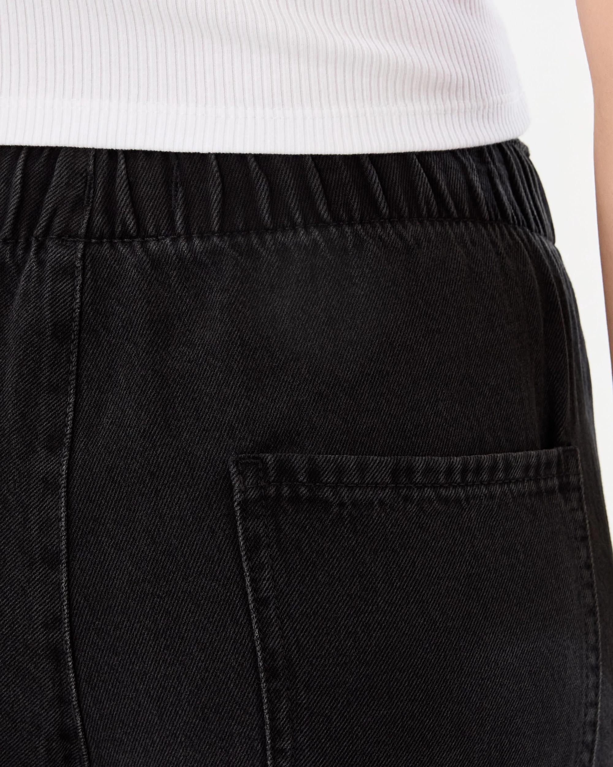 6 Comfort Wide Leg Jeans Blk Denim, 6 of 7