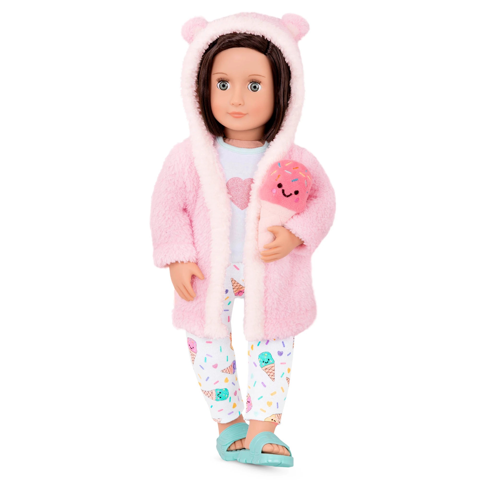 2 Our Generation Doll Outfit - Deluxe Ice - Cream Pyjama - Pink, 2 of 4