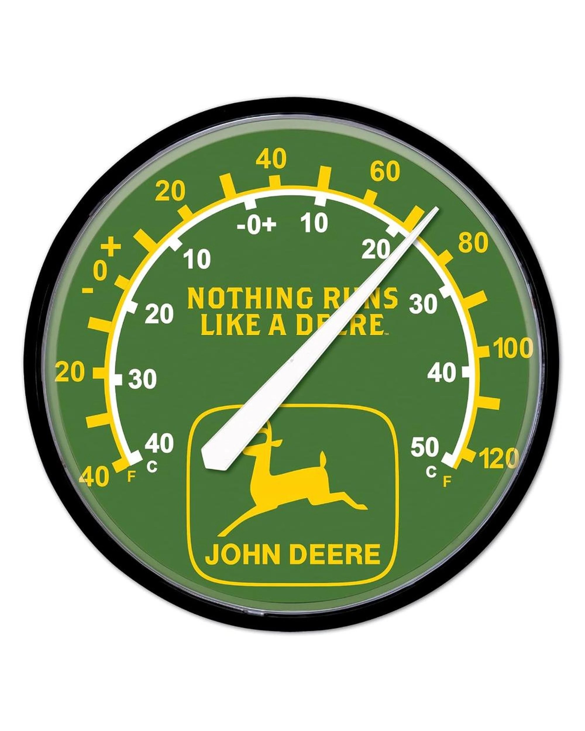 1 John Deere Nothing Runs Like a Deere 32cm Wall Thermometer, 1 of 1