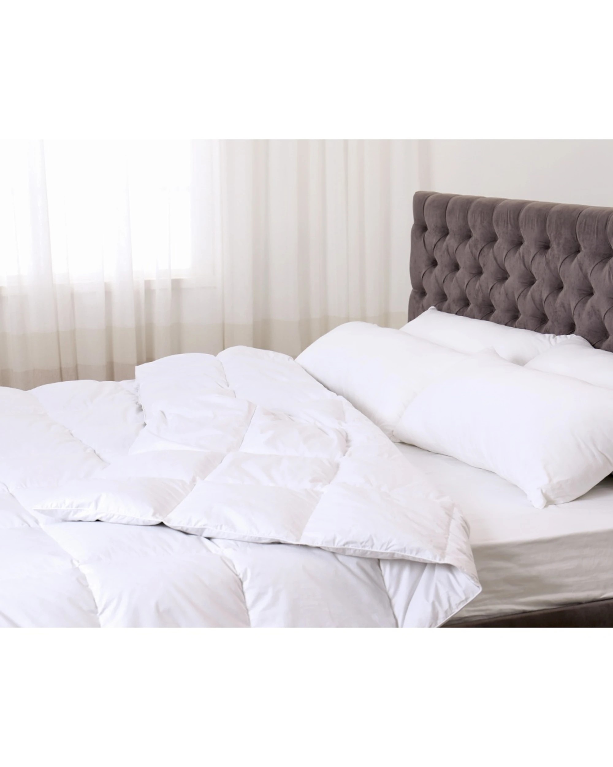 5 Odyssey Living Microlush Australian Wool Blend 300gsm Quilt Doona - Single Bed - White, 5 of 5
