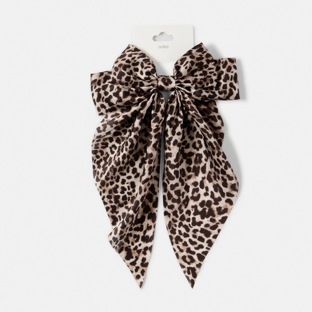 4 Leopard Barrette Large Bow Hair Clip, 4 of 4