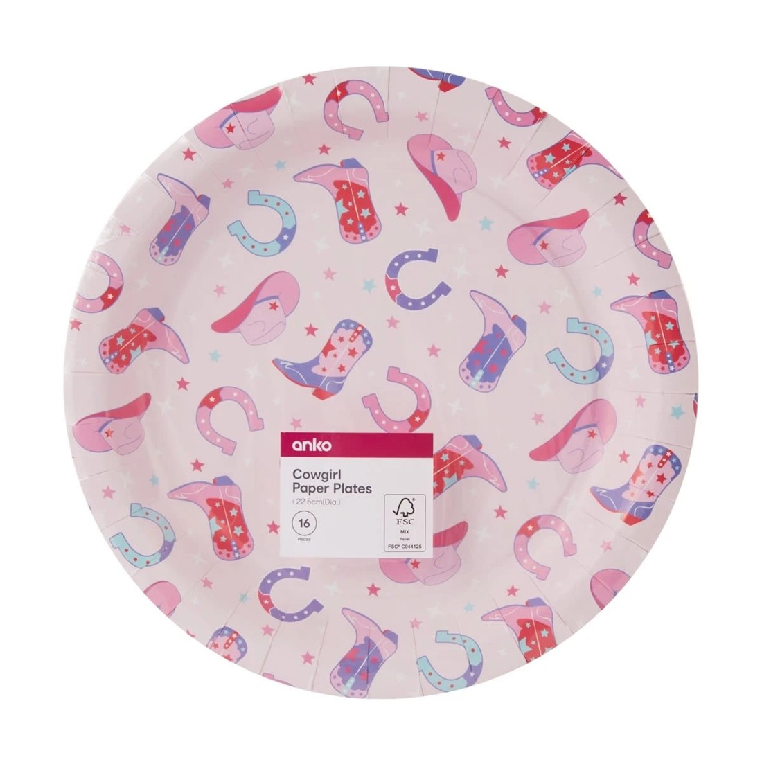 4 16 Piece Cowgirl Paper Plates, 4 of 4