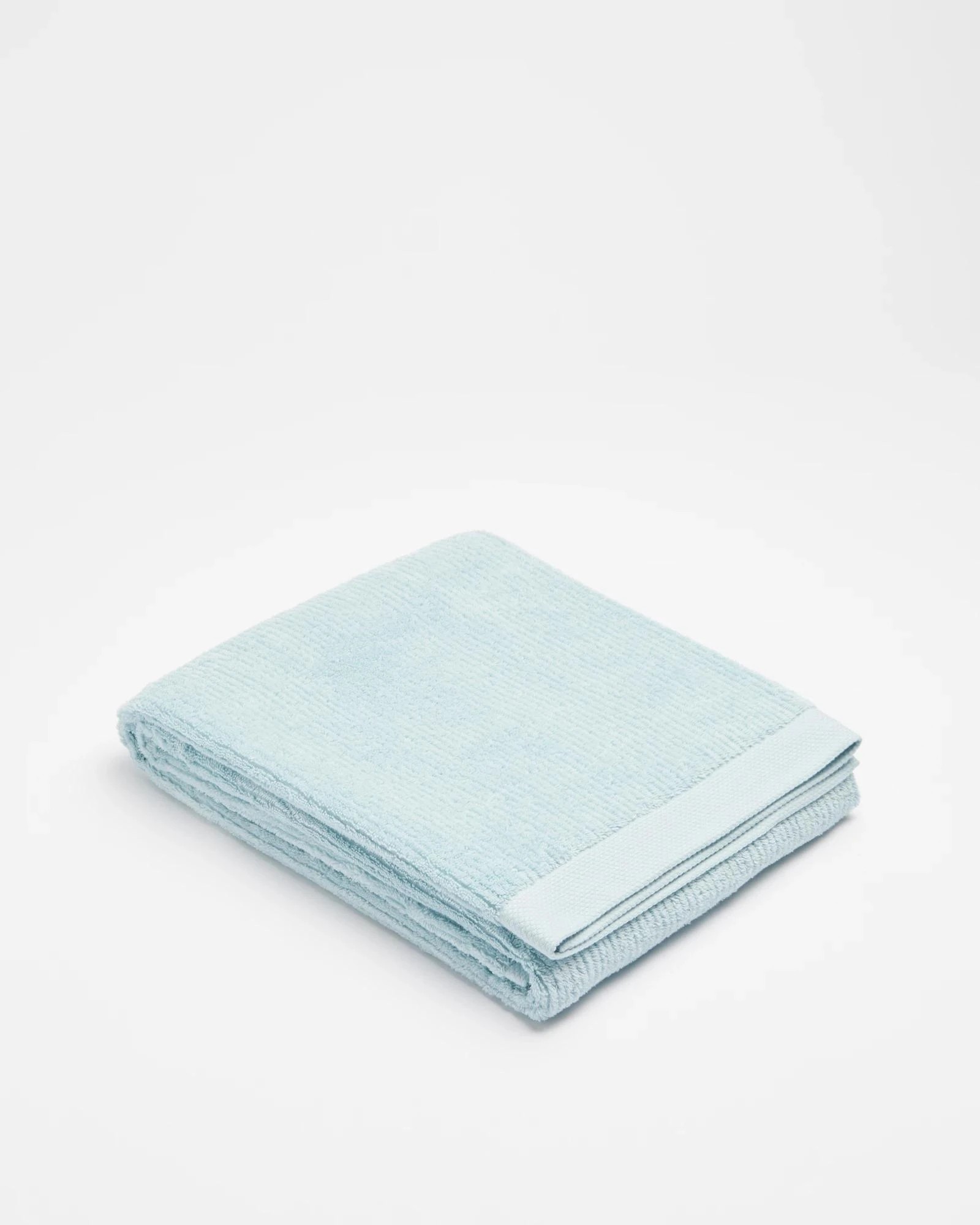 1 Target Australian Cotton Ribbed Bath Sheet - Piper - Blue, 1 of 3
