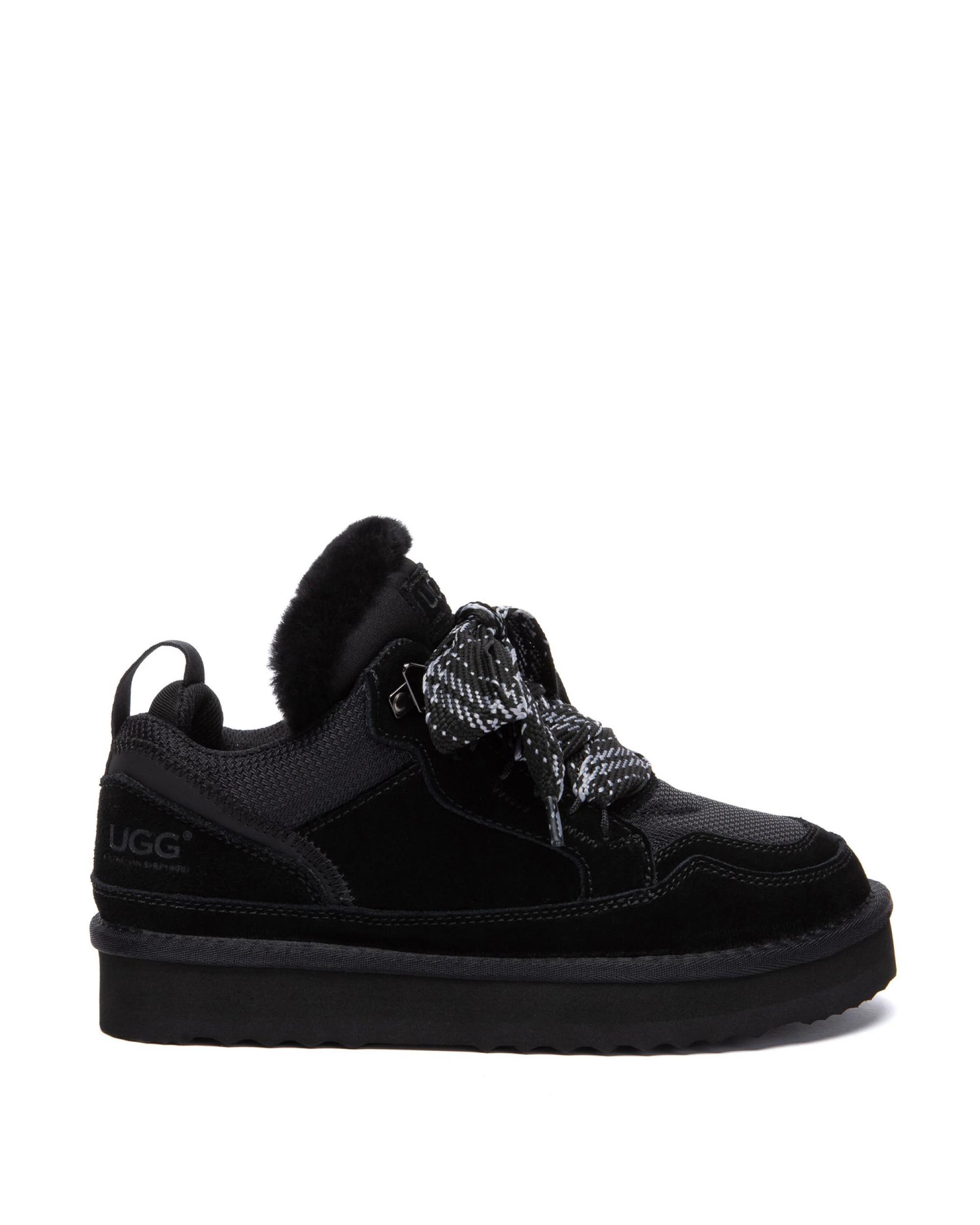 1 Australian Shepherd UGG Womens Parkyr Platform Sneakers BLACK, 1 of 5