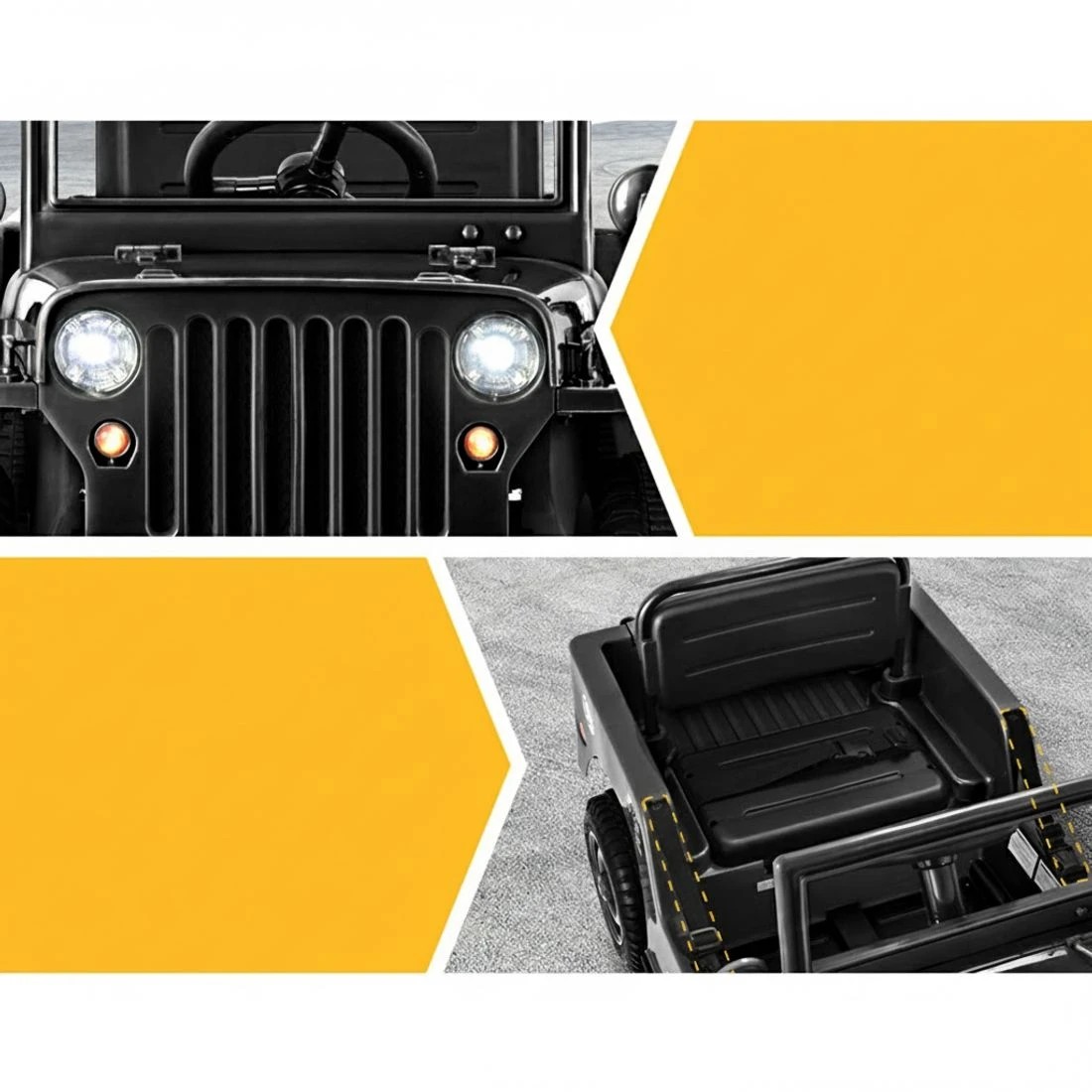 4 Rigo Kids Electric Ride On Car Off Road Toy Cars Remote 12V - Black, 4 of 5